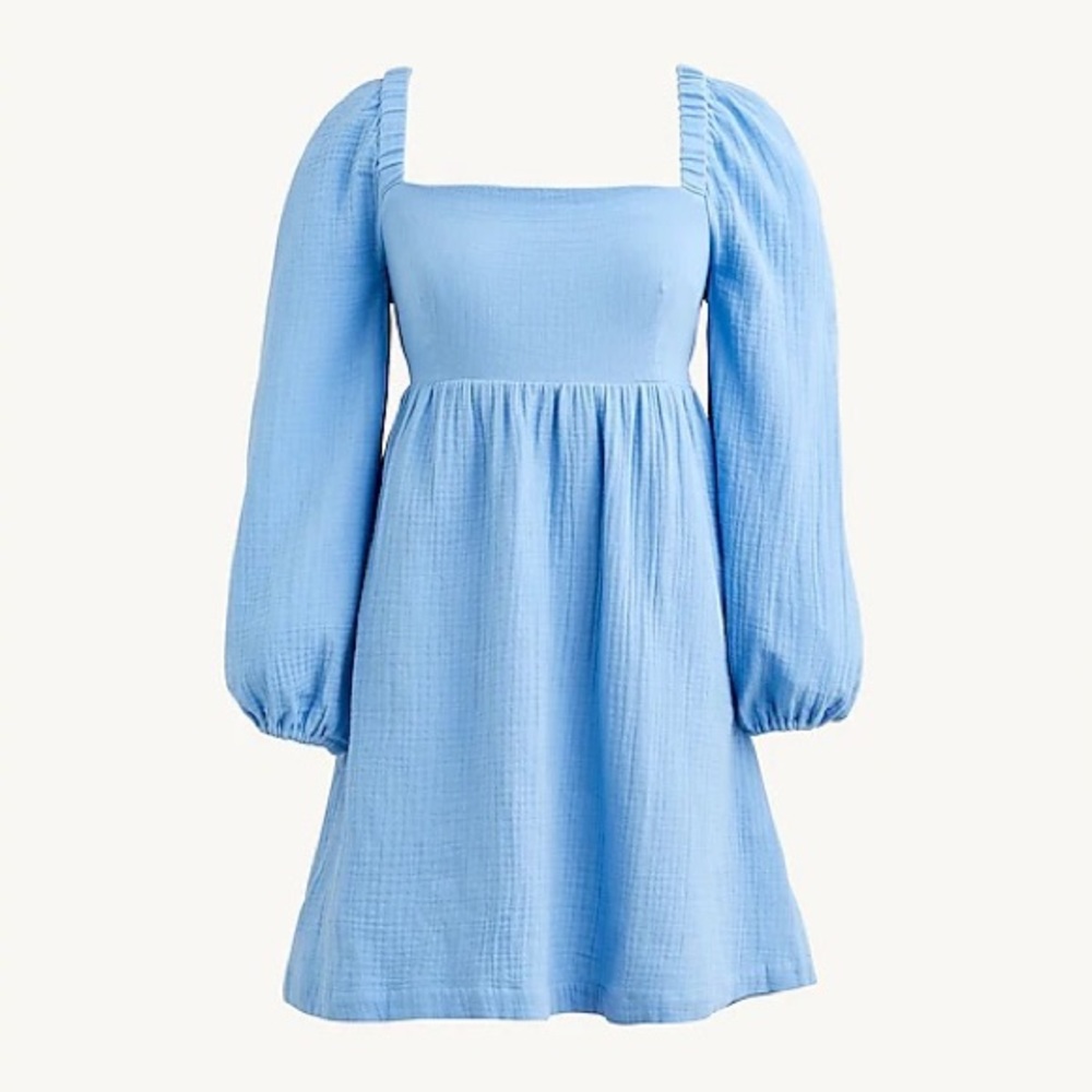 JCREW NWT Squareneck soft gauze dress
